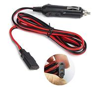 CYSSJF 3 Pin CB Radio Power Lead with 12V Male Car Cigarette Lighter Socket Plug (10A Fuse,1.5m) | 16AWG Twin Core Copper Wire | 12 Volt Male Plug for Car Tyre Inflator/Motorcycle/Cool Box