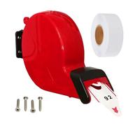 CYSSJF Turn-O-Matic Ticket Dispenser with 1 Roll Queue Tickets, Numbered Ticket Dispenser, Ticket Roll Dispenser, Take A Number System, Ticket Number Dispenser(2 Digit, 00-99, Red)