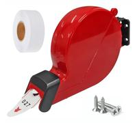 CYSSJF Turn-O-MaticTicket Dispenser Take A Number System with 1 Roll 3 Digit Paper 2 Groups Number from 000-999 (3 Digit, Red)