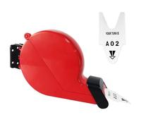 CYSSJF Turnomatic Ticket Dispenser with 1 Roll Tickets, Queue Management System, Take A Number Ticket Machine Queue, Customer Number Roll Dispenser, 1 Ticket Holder(Red)+1 Roll Queue Tickets (A00-E99)