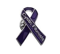 Cystic Fibrosis Awareness Gift Cystic Fibrosis Awareness Purple Ribbon Pin Cystic Fibrosis Warrior Gift
