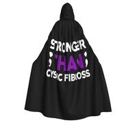 Cystic Fibrosis Awareness Halloween Witch Cloak Unisex Hooded Cloak For Festive Party Costume