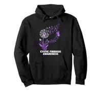Cystic Fibrosis Awareness Support CF Warrior Cystic Fibrosis Pullover Hoodie