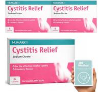 Cystitis Relief Sachets 4g Cranberry Granules, Cystitis and UTI Treatment for Women, Urinary Tract Support, Pack of 3 x6, JJH Guide