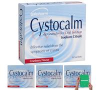Cystitis Relief Sachets with Cranberry - 3 Pack (18 Sachets) | Fast Relief from Burning Sensation & Urinary Discomfort | Easy-to-Mix Granules for UTI Support