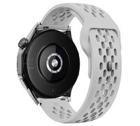 CYSUE 18 20 22mm hole Silicone Band for Samsung Galaxy Watch 7 FE 6 5 for Huawei GT5 4 3 pro bracelet for Redmi watch 5 lite 5 active Watchbands(Gray,20mm)