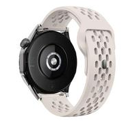 CYSUE 18mm 20mm 22mm hole Silicone Band for Samsung Galaxy Watch 6 5 4 for Huawei GT4 3 GT2 pro bracelet for Garmin Vivoactive 4 strap(Starlight,18mm)