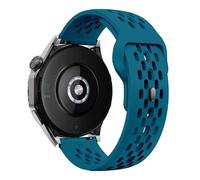 CYSUE 18mm 20mm 22mm hole Silicone Band for Samsung Galaxy Watch 6 5 4 for Huawei GT4 3 GT2 pro bracelet for Garmin Vivoactive 4 strap(Cyan,22mm)