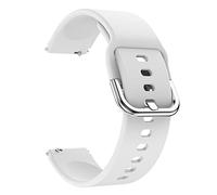 CYSUE 18mm Smart Watch Band For Garmin Venu 2S/Vivoactive 3S 4S Silicone Wristband Replacement Strap Accessories For Active S Bracelet (Color : White, Size : Vivoactive 3S 4S)