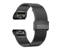 CYSUE 20/22/26mm Quick Fit Strap for Garmin Fenix 8 43 51mm 7s 7X 7 Pro Fenix 6s 6X 6 5s 5X 5Plus Tactix 7 Stainless Steel Band Forerunner 965 Watchbands(Black,For Fenix 8 51mm)