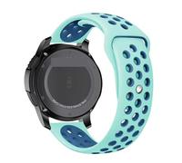 CYSUE 20mm 22mm Watch Strap For Galaxy Watch 3 45mm/42mm/Active-2 Gear S3 Frontier Silicon Bracelet For Huawei GT/2/2e Strap 46mm(Teal color-bule,22mm watch band)