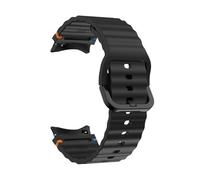 CYSUE 20mm Original Silicone Band For Galaxy Watch 7 FE 6 4 Classic 5 Pro 44mm 40mm 43mm 47mm 45mm Bracelet Galaxy Watch6 7 Strap(Black)