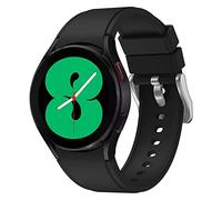 CYSUE 20mm Original Silicone WatchBand Strap For Samsung Galaxy Watch 4 40 44MM/Classic 42 46mm Smartwatch Wristband Bracelet (Color : Black, Size : Watch4 classic 46mm)