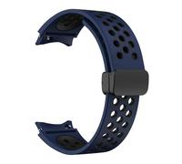 CYSUE 20mm Silicone Strap for Samsung Galaxy Watch 6 Classic 43 47mm 5Pro 45mm Breathe No Gaps Buckle Watch 7 6 5 4 40mm 44mm Watchbands(White Light Pur,Watch 6 4 Classic)