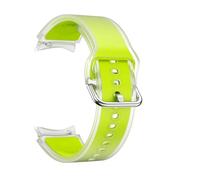 CYSUE 20mm Summer Band For Samsung Galaxy Watch 7 FE 40mm Watch 6 Classic 47mm Strap Hiking Women Man Accessory WatchBands(Transparent Lime,Watch 6 5 4 40mm)