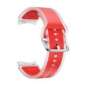 CYSUE 20mm Summer Band For Samsung Galaxy Watch 7 FE 40mm Watch 6 Classic 47mm Strap Hiking Women Man Accessory WatchBands(Transparent Red,20mm)