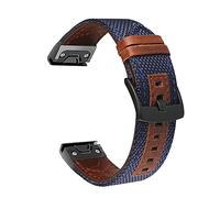 CYSUE 22 26MM Canvas Watch Band Straps For Garmin Fenix 7 7X 6X 6 Pro Enduro Epix Easyfit Wristband 5 5X Plus 3 HR Smartwatch Bracelet (Color : C, Size : 26mm Fenix 3 3HR)