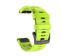 CYSUE 22 26mm Sport Silicone Watchband For Garmin Fenix 6X 6Pro 5X 5 Plus 3 HR 935 S60 MK2 Easy Fit Quick Release Wirstband Accessory (Color : Green, Size : 22mm)