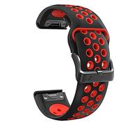 CYSUE 26 22mm Silicone Smart Watch Band Strap For Garmin Fenix 7 7X 5 5X Plus 6 6X Pro 3HR Epix Easy Fit QuickFit Smartwatch Bracelet(Medium,For Approach S60 S62)