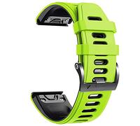 CYSUE 26 22mm Silicone Smart Watch Band Strap For Garmin Fenix 7 7X 5 5X Plus 6 6X Pro 3HR Epix Easy Fit QuickFit Smartwatch Bracelet(F,For Approach S60 S62)
