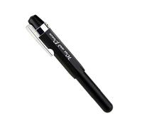 CYSUE Aluminum Alloy Lightweight Account Expert Travel Short Pen Pocket Pen Extra Fine EF F Small Beauty Work Tip(Carbon black,F)