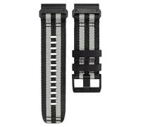 CYSUE Braided Canvas Strap for Garmin Fenix 7 6X 6S 6 Pro 5X 5 5S 3HR Bracelet Belt，For Garmin Watch Band 22mm 26mm Sport Wristband (Color : Black-Gray, Size : 22MM)