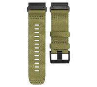 CYSUE Braided Canvas Strap for Garmin Fenix 7 6X 6S 6 Pro 5X 5 5S 3HR Bracelet Belt，For Garmin Watch Band 22mm 26mm Sport Wristband (Color : Army Green, Size : 26MM)
