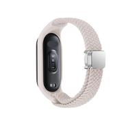 CYSUE Braided Strap for Xiaomi Mi Band 8 Elastic Nylon Solo Loop Adjustable Watch band Magnetic Buckle bracelet for Miband 8 NFC Watchbands(Starlight,For Miband 8)