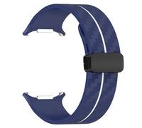 CYSUE Carbon Fiber Pattern Strap for Samsung Galaxy Watch 7 Ultra 47mm Silicone Band for Galaxy Watch 7 Ultra Bracelet(MidU White)