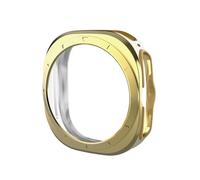 CYSUE Case Full Cover for Samsung Galaxy Watch 7 40mm 44mm TPU Anti Drop and Waterproof Protector Case(Gold,for Watch 7 44mm)