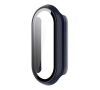CYSUE Case Glass for Xiaomi Mi Band 9 Anti Scratch Protective Cover All-Around PC Screen Protector Bumper for Mi Band 9 Cover Shell Watch Case(Blue A)