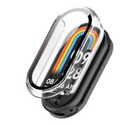 CYSUE Case Glass For Xiaomi Mi Band 9 Anti Scratch Protective Cover All-around PC Screen Protector Bumper For Mi Band 9 Cover Shell watch Case(Transparent-2)