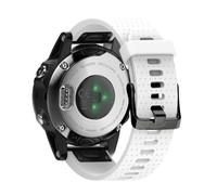 CYSUE For Fenix 5S/Fenix 6S Bands 20mm Easy Fit Silicone Watch Bands Replacement For Fenix 7S/Fenix 5S Plus/Fenix 6S Pro/D2 Delta S Smartwatches(White)