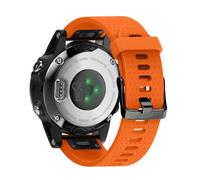 CYSUE For Fenix 5S/Fenix 6S Bands 20mm Easy Fit Silicone Watch Bands Replacement For Fenix 7S/Fenix 5S Plus/Fenix 6S Pro/D2 Delta S Smartwatches(Orange)