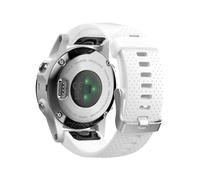 CYSUE For Fenix 5S Watch Band Fenix 6S Quickfit Soft Silicone Replacement Strap For Fenix 5S Plus/Fenix 6S Pro/Fenix 7S/D2 Delta S Smart Watch Band(White)