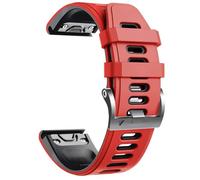 CYSUE For Fenix 7 Watch Band for Fenix 6/Fenix 5/Fenix 5 Plus/Fenix 7/Forerunner 935/Forerunner 945/Approach S60/Quatix 5 WatchBands(Red-black)