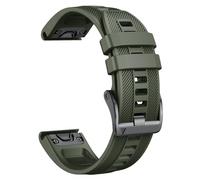 CYSUE For Fenix 8 Band 22mm Width Soft Silicone Watch Strap for Fenix 5 Plus/Fenix 6/Fenix 6 Pro/Fenix 7/exip/Forerunner 935/945/Approach S60/Quatix 5 Watchbands(Amey green)