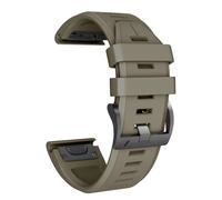 CYSUE For Fenix 8 Watch Band Replacement Silicone Watch Strap For Fenix 5/Fenix 6/Fenix 6 Pro/Fenix 7/Forerunner 935/945/Approach S60/Quatix 5/epix Smartwatch(Brown)