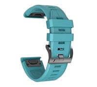 CYSUE For Fenix 8 Watch Band Replacement Silicone Watch Strap For Fenix 5/Fenix 6/Fenix 6 Pro/Fenix 7/Forerunner 935/945/Approach S60/Quatix 5/epix Smartwatch(Rock Blue)