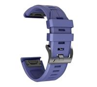 CYSUE For Fenix 8X Bands Fenix 7X Sport Silicone Replacement Watch Strap For Garmin Fenix 5X/Fenix 5X Plus/Fenix 6X/Fenix 6X Pro/Fenix 3/HR/Descent MK1/D2 Delta PX/D2 WatchBands(Dark Blue)
