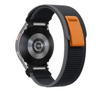 CYSUE For Samsung Galaxy Watch 7 6 5 4 44mm 40mm/FE/5 Pro 45mm Nylon Correa Bracelet Watch6 Classic 47mm 43mm Strap(Black Gray,Watch 4 40mm)