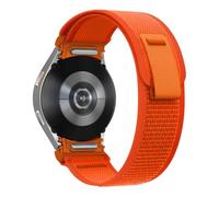CYSUE For Samsung Galaxy Watch 7 6 5 4 44mm 40mm/FE/5 Pro 45mm Nylon Correa Bracelet Watch6 Classic 47mm 43mm Strap(Orange,Watch7 44mm)