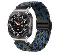 CYSUE For Samsung Galaxy Watch Ultra Strap 47mm Accessories Nylon Braided sport Bracelet Correa Galaxy Watch 7 Ultra Band(Blue Ca)