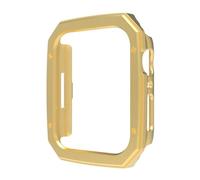 CYSUE Hard PC Case for Apple Watch Ultra 49mm 41mm 45mm Cover Plating Plastic for IWatch Series 9 8 7 6 SE 5 40mm 44mm Protective Case(Gold,44mm)