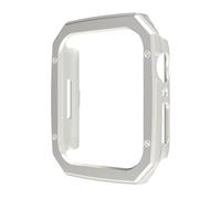 CYSUE Hard PC Case for Apple Watch Ultra 49mm 41mm 45mm Cover Plating Plastic for IWatch Series 9 8 7 6 SE 5 40mm 44mm Protective Case(Silver,41mm)
