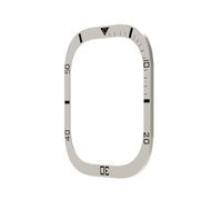CYSUE Hollowed Out Bezel for Apple Watch 49mm Screen Periphery Protector Resistant No Glass Accessories IWatch Ultra 49mm Metal Bump(Titanium)