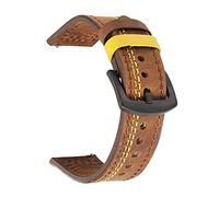 CYSUE Leather Watch Band Straps For 20mm 22mm Universal Bracelet Compatible with most watches with 22MM straps (Color : Color C1, Size : 20mm Universal)