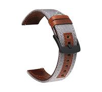 CYSUE Leather Watch Band Straps For 20mm 22mm Universal Bracelet Compatible with most watches with 22MM straps (Color : Grey, Size : 20mm Universal)