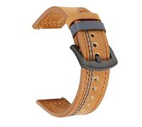 CYSUE Leather Watch Band Straps For 20mm 22mm Universal Bracelet Compatible with most watches with 22MM straps (Color : Color B1, Size : 20mm Universal)