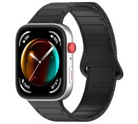 CYSUE Magnetic Loop For Huawei Watch Fit 3 Strap Accessories NEW Silicone Replacement belt Correa Bracelet for Huawei watch fit3 Band Watchbands(Black)